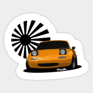 Miata MX-5 NA Orange Sticker